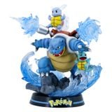  [ĐẾ LED] Mô Hình Rùa Jenny Tiến Hóa Các Cấp Cao 25cm Fullbox | Mô Hình Pokemon 