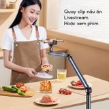  Arm Kẹp Đỡ Điện Thoại, Tablet Giá Đỡ Điện Thoại Dạng Đứng Bằng Hợp Kim Nhôm, Cao Đến 1.6m và Xoay 360 Độ 