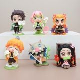  Set 6 Mô Hình Kimetsu no Yaiba Chibi Nhân Vật Chính 