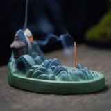  Thác Khói Trầm Hương Chảy Ngược Đồi Núi Bằng Gốm Sứ | Thác Xông Trầm Thiết Kế Sáng Tạo 