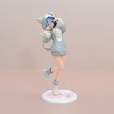  Mô Hình Re:Zero Nhân Vật Rem Ram Mặc Hoodie Anime Nữ Cute 20cm 
