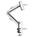  Tay Arm Kẹp Đỡ Điện Thoại, Tablet | Giá Đỡ Điện Thoại Kẹp Bàn Bằng Hợp Kim Nhôm, Xoay 360 Độ 