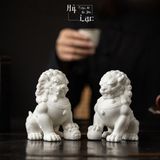  Tượng Sư Tử Bằng Gốm Sứ - Decor Phong Thủy An Yên 