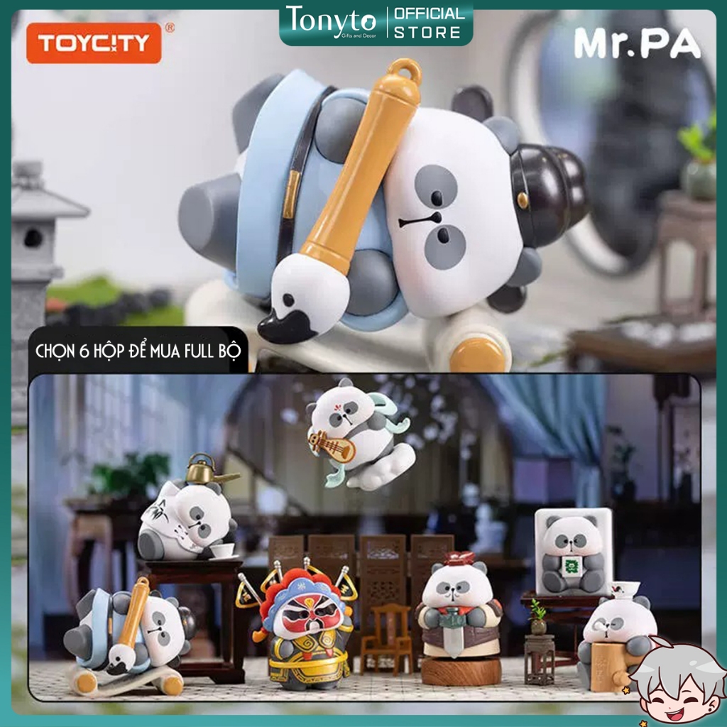  Mô Hình BlindBox Mr. Pa National Essence Travel Notes - Mô Hình Gấu Trúc Panda 