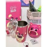  Ly Giữ Nhiệt Gấu Dâu Lotso Siêu Xinh Lõi Inox 304 Chống Gỉ 450ml 