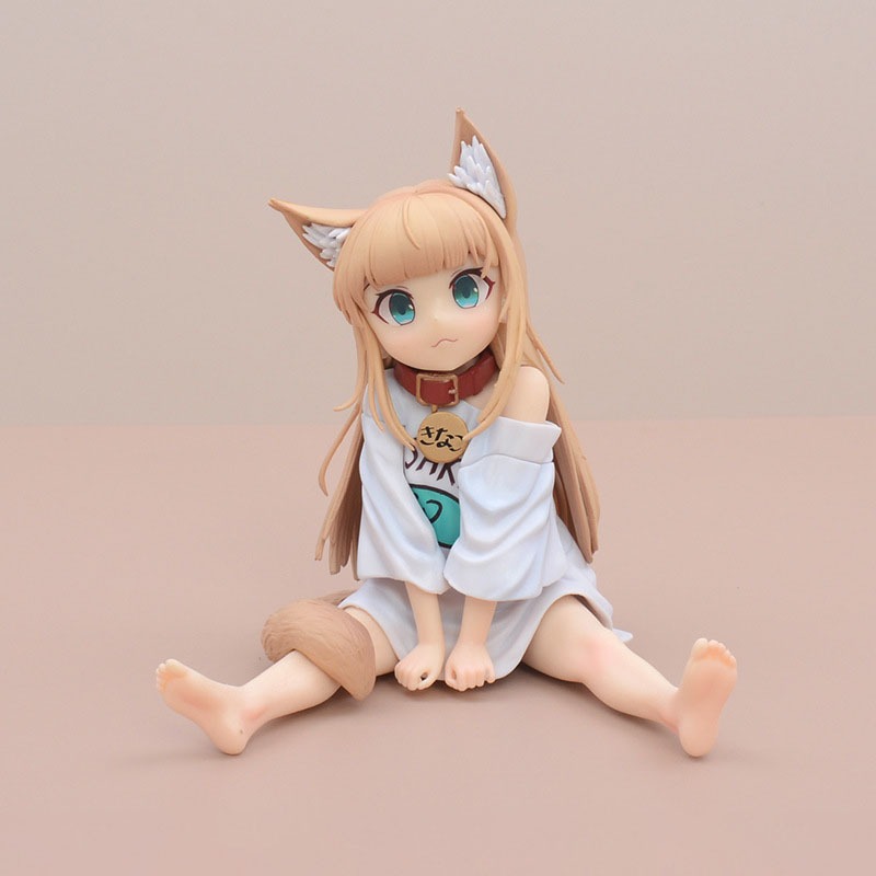  Mô Hình Uchi no Neko ga Onnanoko de Kawaii Ngồi Ngặm Cá - Mô Hình Anime Nữ Cute 