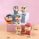  Set 6 Mô Hình Cậu Bé Bút Chì Shin Chan Cosplay Cute - Trang Trí Tiểu Cảnh, Làm Quà Tặng 