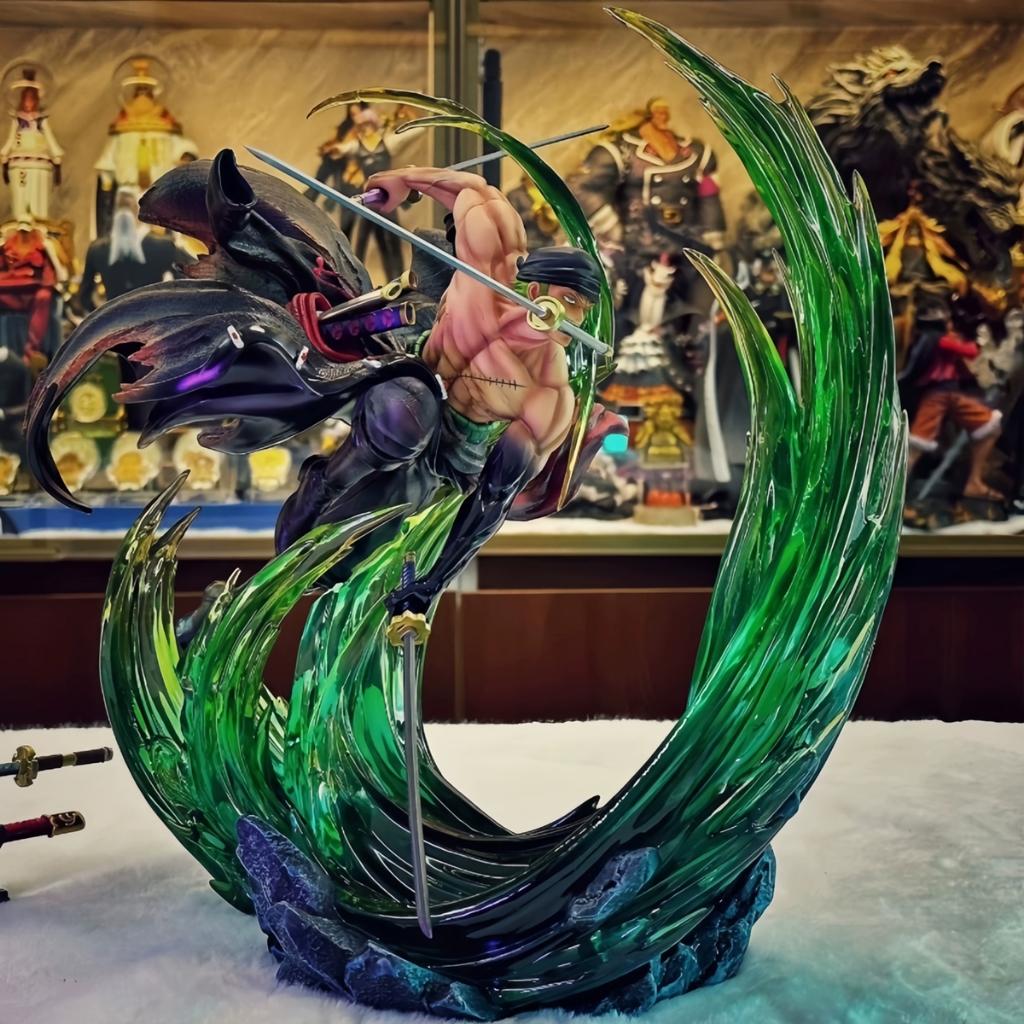  Mô Hình One Piece Zoro Hiệu Ứng Enma Có LED Cao 24cm 