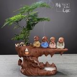  Thác Khói Trầm Hương Chảy Ngược Tiểu Cảnh Cùng 4 Chú Tiểu 