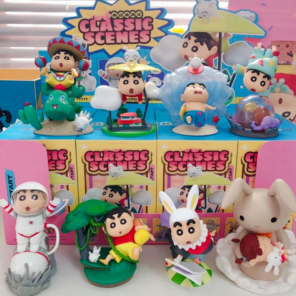  Mô Hình Blind Box Shin Chan Series Classic Scenes Chính Hãng 52 Toys 