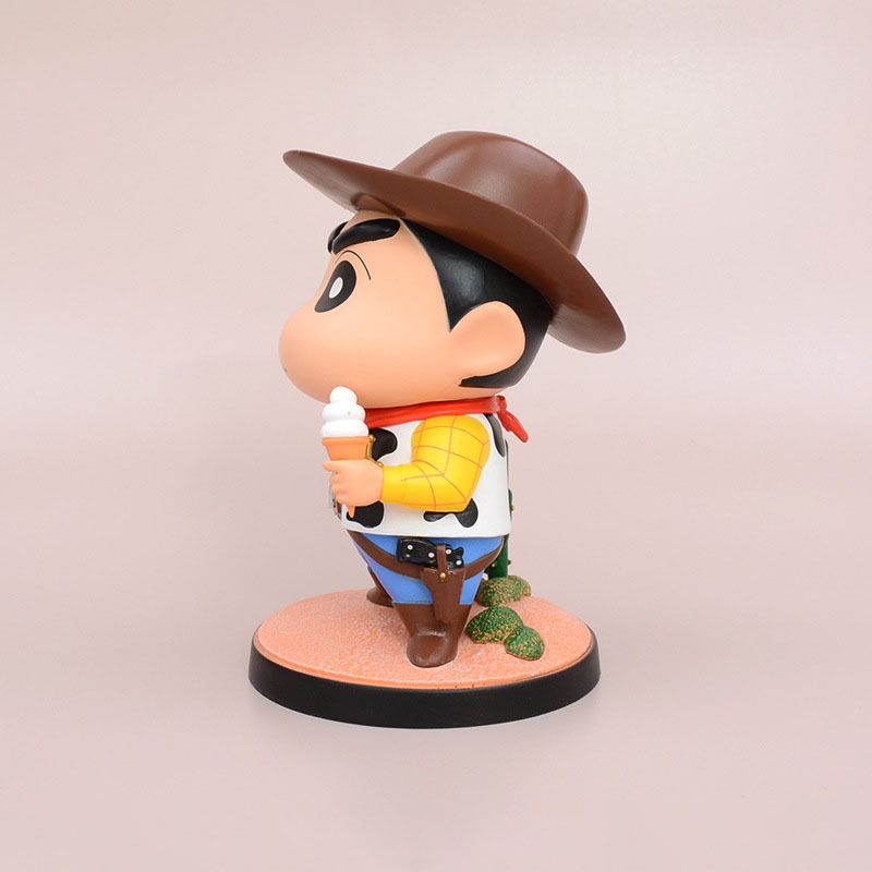  Mô Hình Cậu Bé Bút Chì Shin Chan GK Cosplay Cowboy 