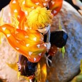  Mô Hình Demon Slayer Zenitsu 51cm Trạng Thái Chiến Đấu Có Led 