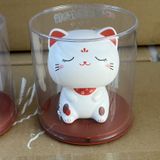  Mèo Thần Tài Lúc Lắc, Mèo May Mắn Maneki Neko Sử Dụng Năng Lượng Mặt Trời - Trang Trí Taplo Oto, Bàn Làm Việc, Quà Tặng 
