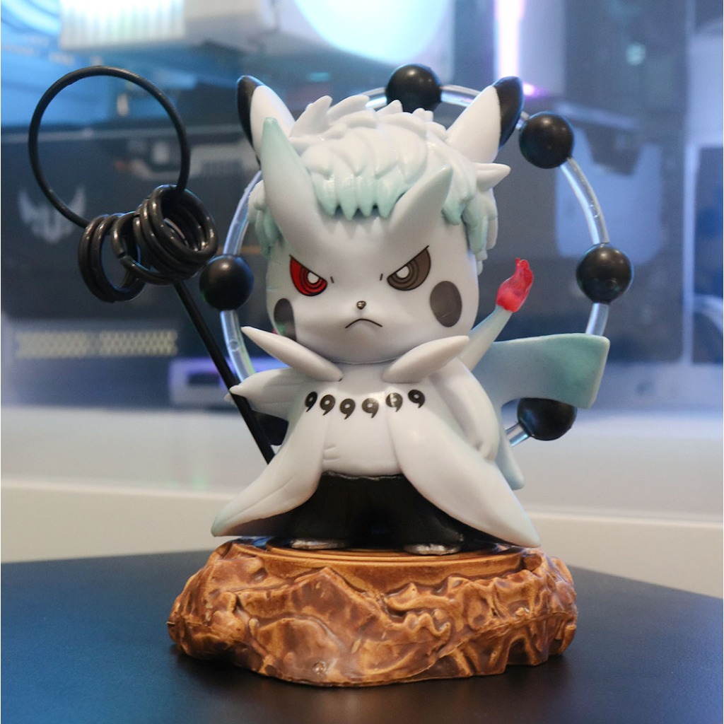  Mô Hình Pikachu Cosplay Naruto, Uchiha Obito, Madara, Pikachu Fullbox | Mô Hình Pokemon, Naruto 