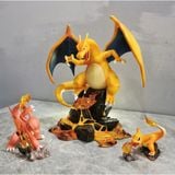  Mô Hình Pokemon Bộ 3 Rồng Lửa Charmander, Charmeleon & Charizard Evolution 