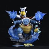  [ĐẾ LED] Mô Hình Rùa Jenny Tiến Hóa Các Cấp Cao 25cm Fullbox | Mô Hình Pokemon 