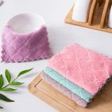  Khăn Lau Bếp Chén Bát 2 Màu Đa Năng Siêu Thấm Hút Sợi Vải Mềm Mại 27x15cm 