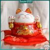  Mèo Thần Tài Maneki-Neko Mini Cầm Chuông Gió Để Bàn Làm Việc Mang Lại May Mắn, Tài Lộc 