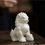  Tượng Sư Tử Bằng Gốm Sứ - Decor Phong Thủy An Yên 
