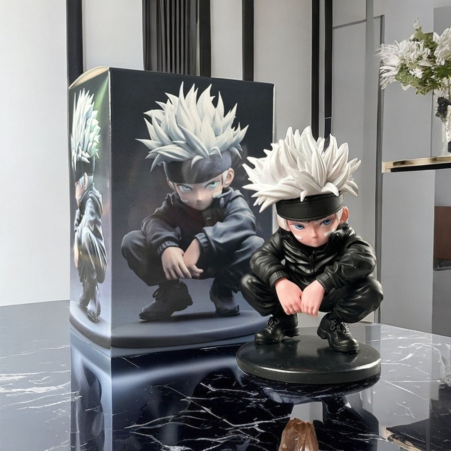  Mô Hình Satoru Gojo Chibi Bản Q Ngồi Siêu Ngầu | Mô Hình Jujutsu Kaisen 
