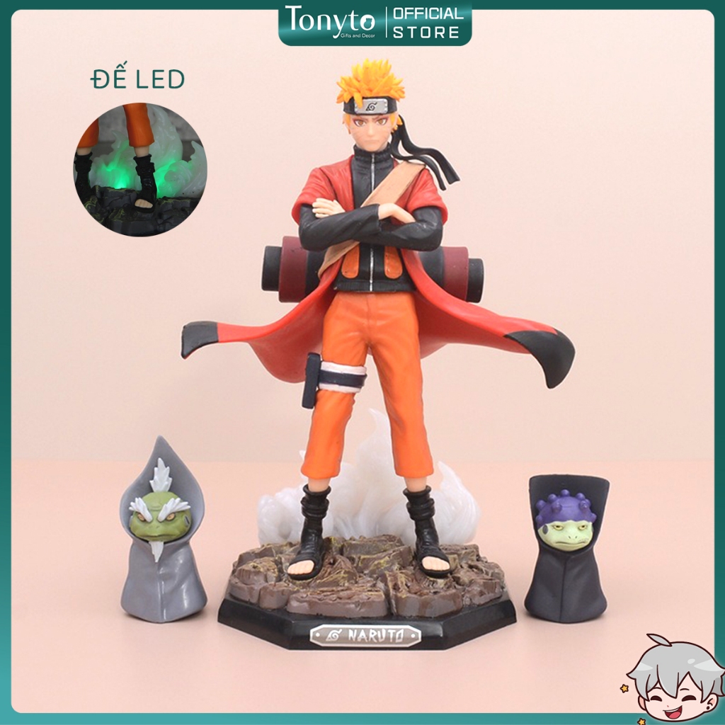  Mô Hình Naruto Và Cốc Tiên Thuật Shima, Fukasaku GK 