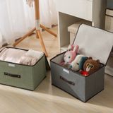  Hộp Vải Đựng Quần Áo, Ga Giường Có Thể Gấp Gọn/ Thùng Đựng Đồ Đa Năng Có Nắp Đậy 