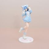  Mô Hình Re:Zero Nhân Vật Rem Ram Mặc Hoodie Anime Nữ Cute 20cm 