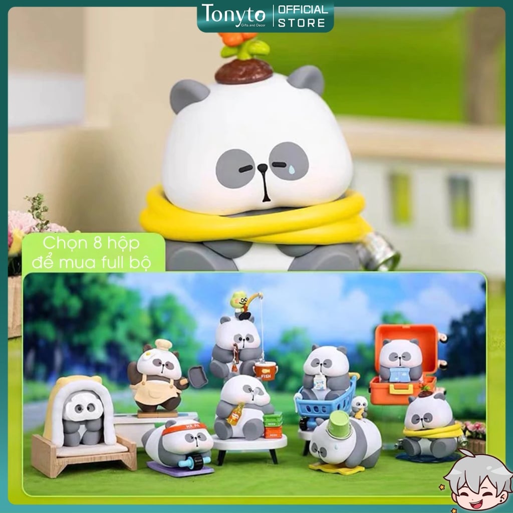  Blindbox MR.PA No Work Today Toycity - Mô Hình Gấu Trúc Panda Cute 