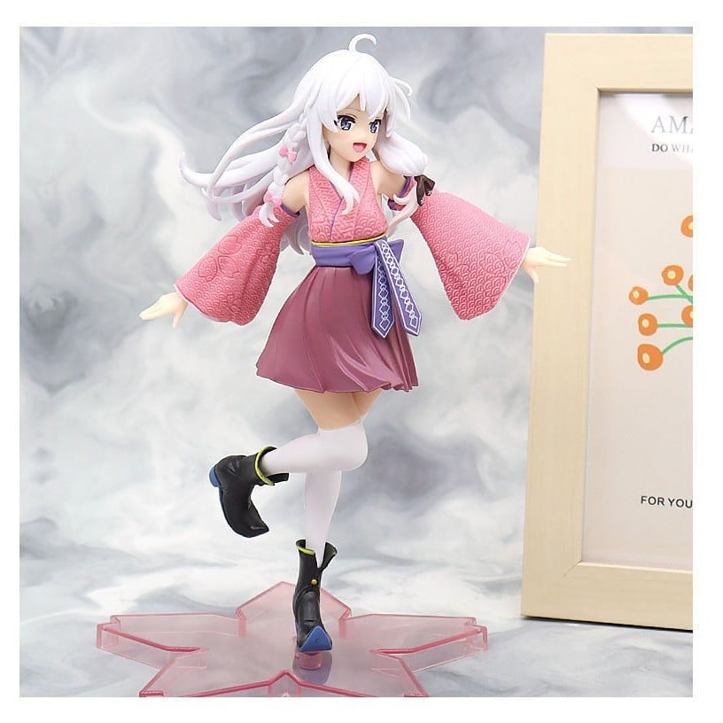  Mô Hình Nhân Vật Phù Thủy Elaina Mặc Kimono Cao 21cm - Mô Hình Anime Nữ Đáng Yêu 