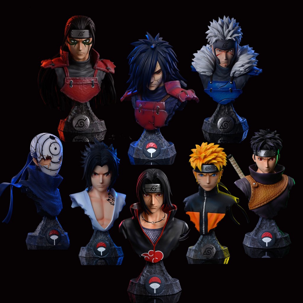  Mô Hình Naruto Tượng Bán Thân Kakashi, Madara, Tsunade, Sasuke, Obito, Itachi, Kakashi, Naruto 