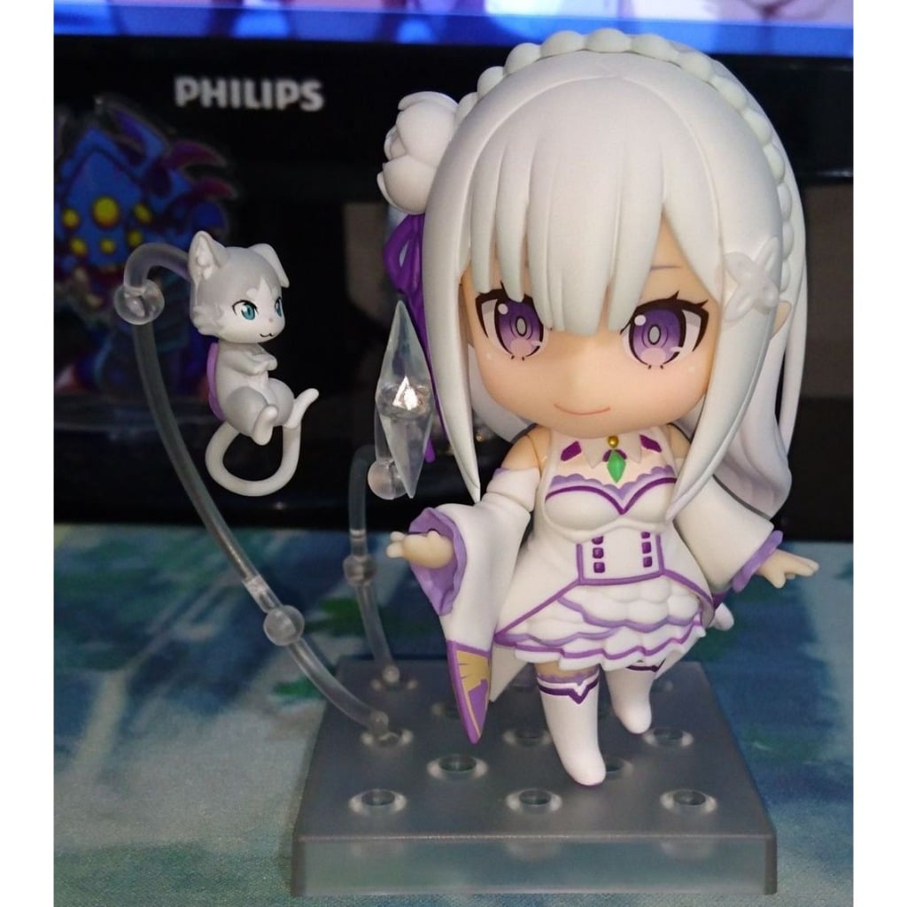  Mô Hình Nendoroid Nhân Vật Emilia Siêu Dễ Thương - Mô Hình Anime Nữ Re:Zero 