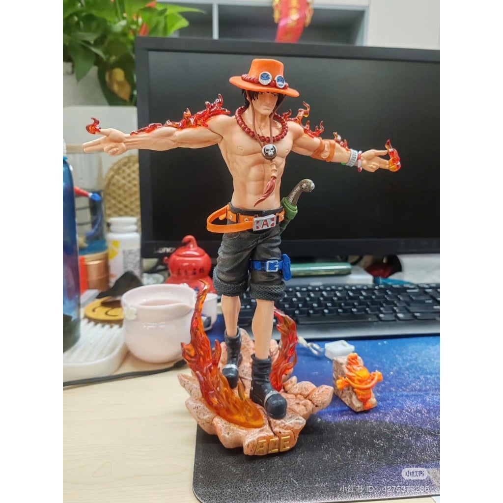 Mô hình One Piece Portgas D. Ace Hỏa Quyền Dang 2 Tay Siêu Ngầu 26cm 