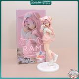  Mô Hình Re:Zero Nhân Vật Rem Ram Mặc Hoodie Anime Nữ Cute 20cm 
