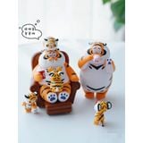  Blind Box Mô Hình Hổ Béo và Tiểu Hổ Cute 