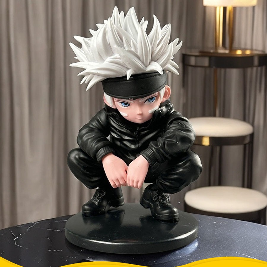  Mô Hình Satoru Gojo Chibi Bản Q Ngồi Siêu Ngầu | Mô Hình Jujutsu Kaisen 