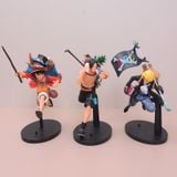  Mô Hình One Piece Luffy, ACE, Sabo Chạy Đua 
