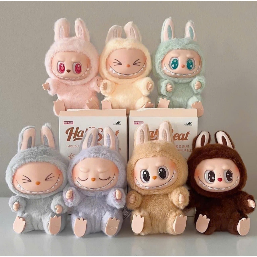  BlindBox Labubu Macaron Ver 2 Chính Hãng Pop Mart - Móc Khóa Gấu Bông Hot Trend 