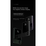  Pin Sạc Dự Phòng Không Dây Từ Tính 10000mAh, Sạc Nhanh PD 20W, Đèn LED Hiển Thị Pin 