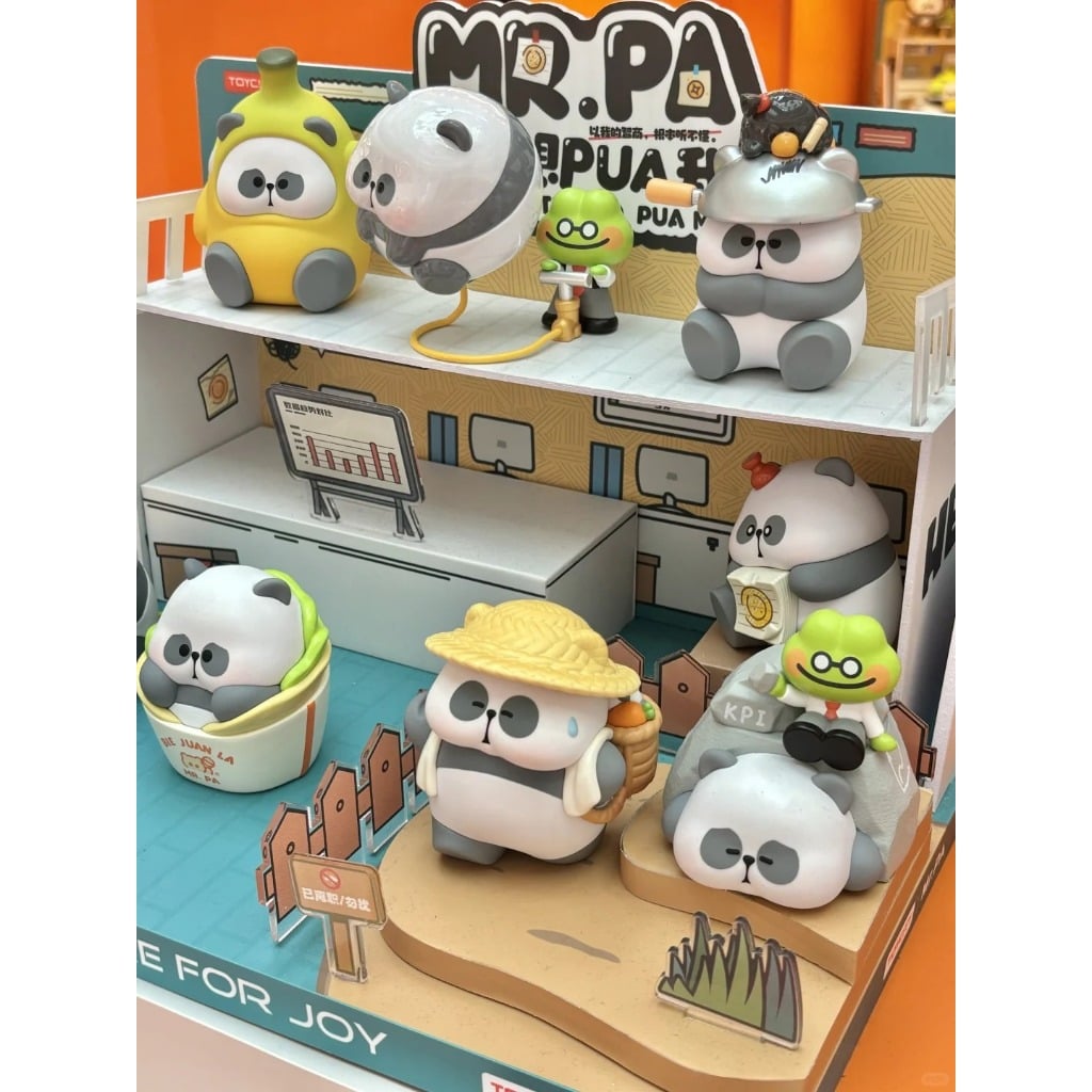  Blind Box Mr.Pa Don't Try To PUA Me - Set 8 Mô Hình Gấu Trúc Cute 