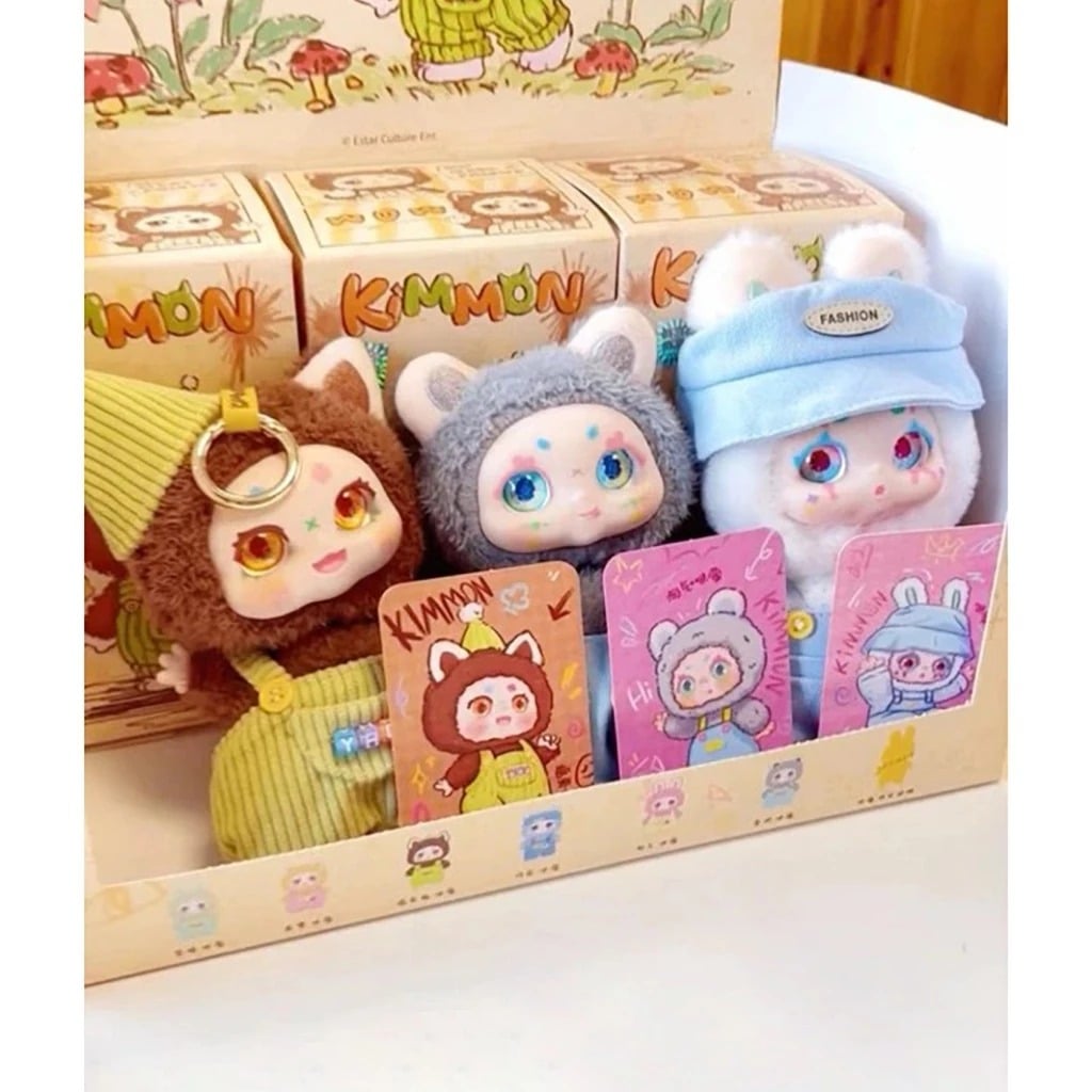  [CHÍNH HÃNG] Blind Box Kimmon V6 I'm Mimon Nguyên Seal - Móc Khóa Gấu Bông Hot Trend 
