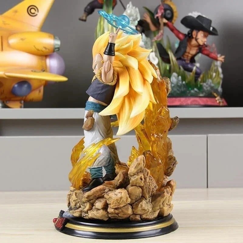  [ĐẾ LED] Mô Hình Son Goku Vegeta Super Saiyan 3 | Mô Hình Dragon Ball 