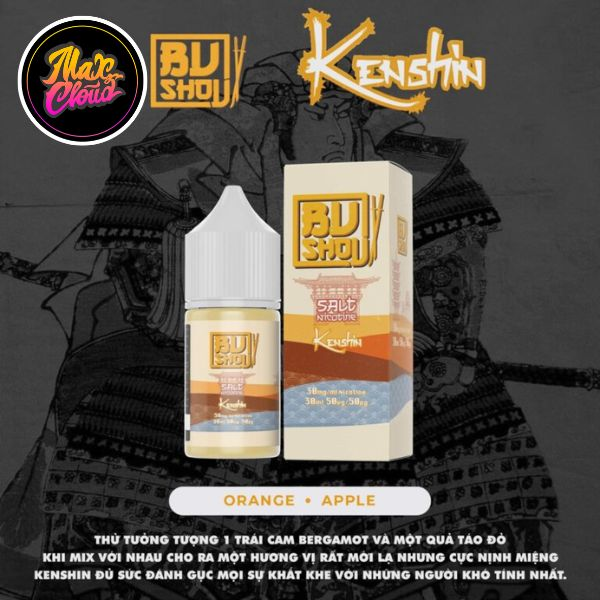  Bushou Saltnic Kenshin 30ml - Tinh Dầu Pod Vape Chính Hãng 