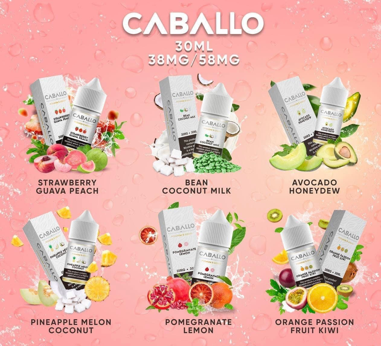  CABALLO Saltnic 30ml - Tinh Dầu Pod Vape Chính Hãng 