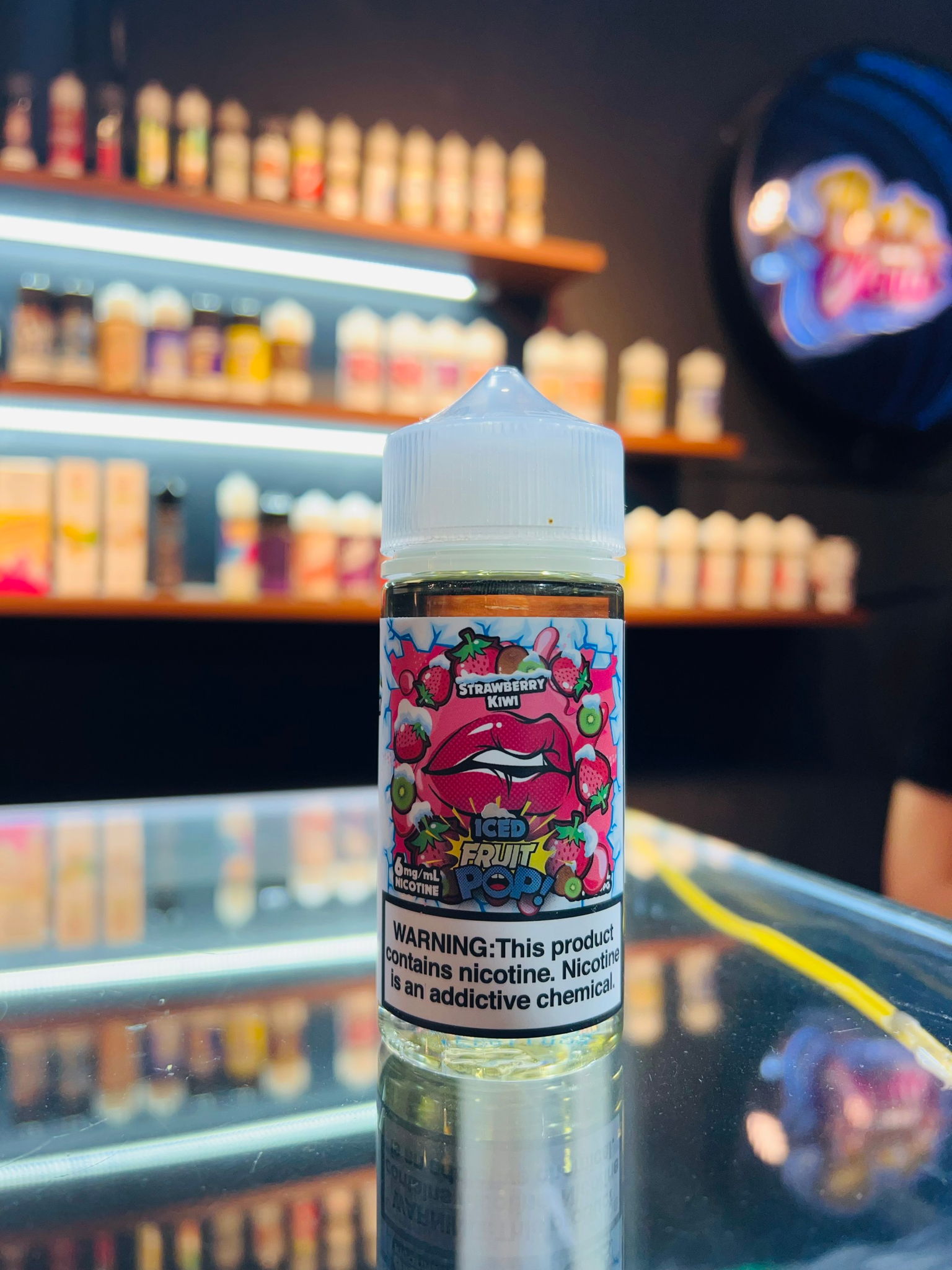  Ice Pop Freebase Dâu Kiwi 100ml - Tinh Dầu Pod Vape Chính Hãng 