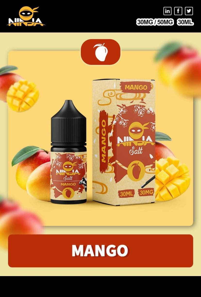  Ninja Saltnic Mango 30ml - Tinh Dầu Pod Vape Chính Hãng 