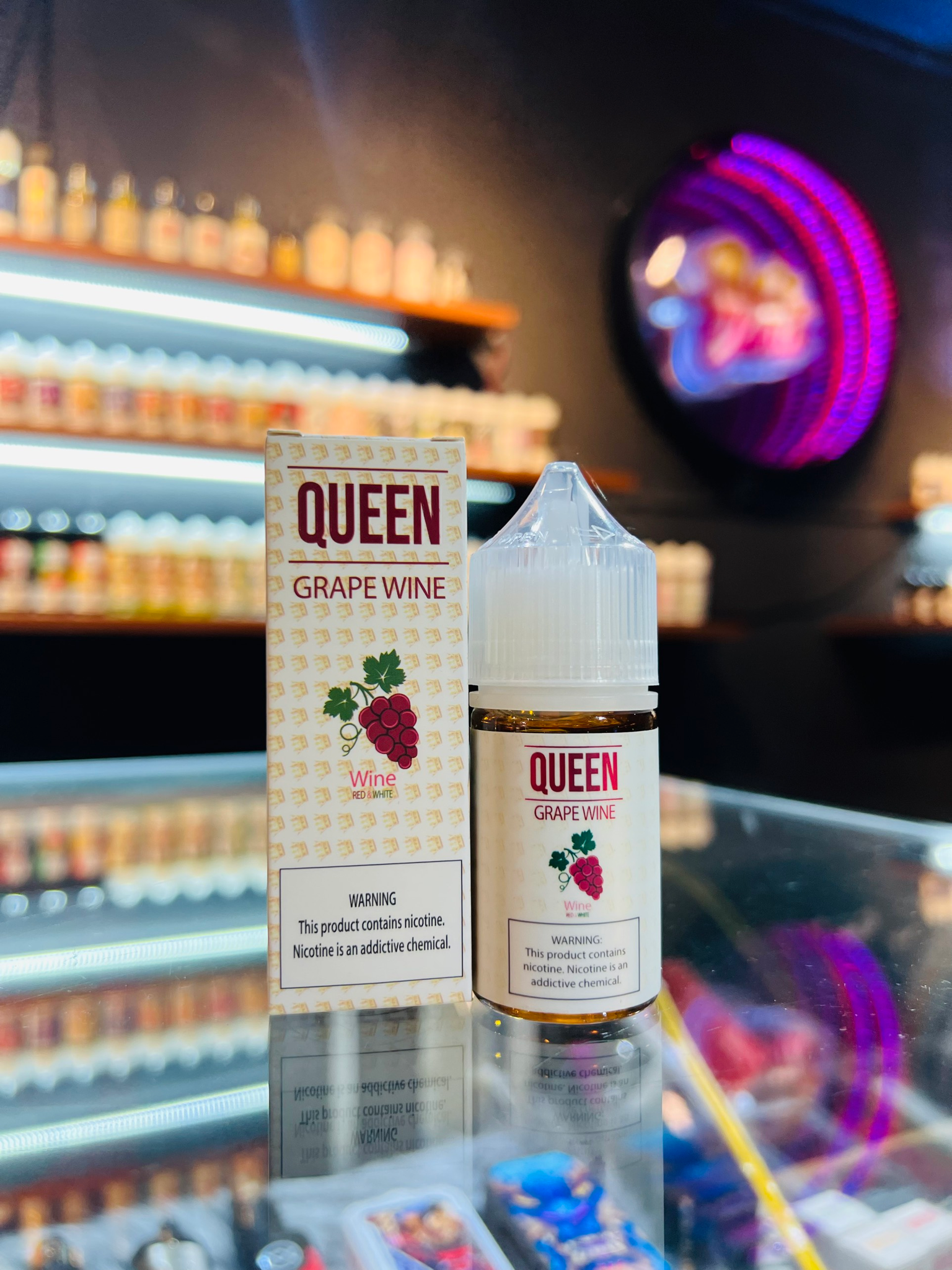  Queen Saltnic Grape Wine 30ml - Tinh Dầu Pod Vape Chính Hãng 