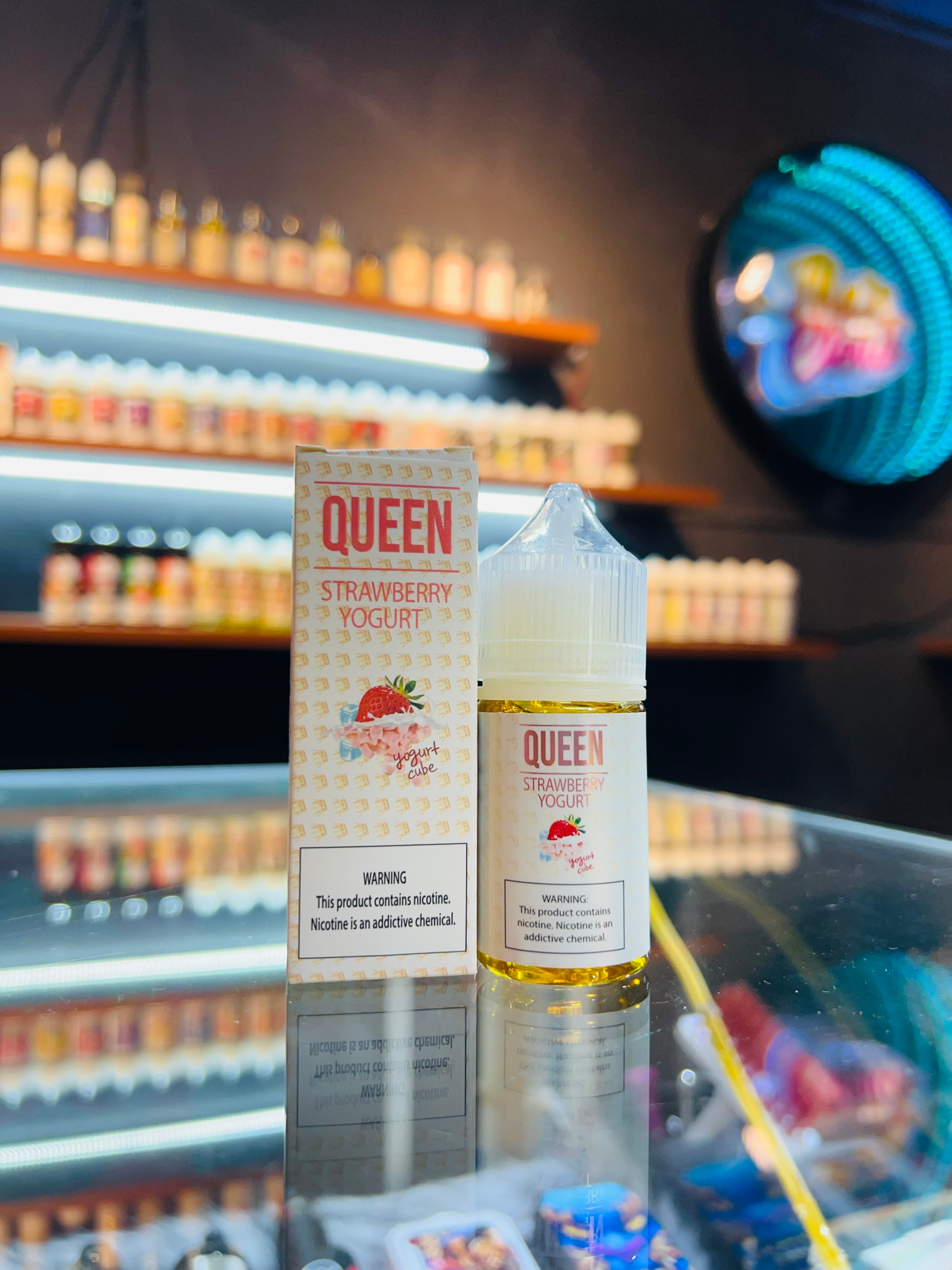  Queen Saltnic Strawberry Yogurt 30ml - Tinh Dầu Pod Vape Chính Hãng 