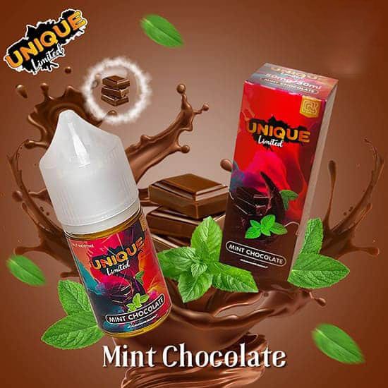  Unique Limited Saltnic Mint Chocolate 30ml - Tinh Dầu Pod Vape Chính Hãng 