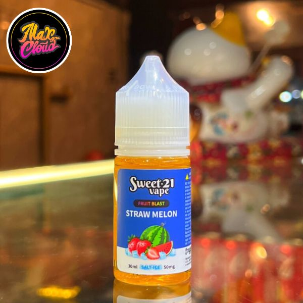  Sweet 21 Vape Saltnic Straw Melon 30ml - Tinh Dầu Pod Vape Chính Hãng 