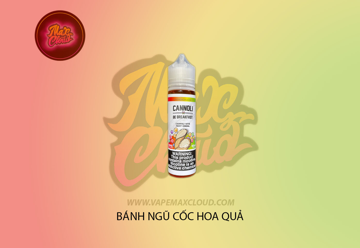  Cannoli Freebase Be Breakfast 60ml - Tinh Dầu Pod Vape Chính Hãng 